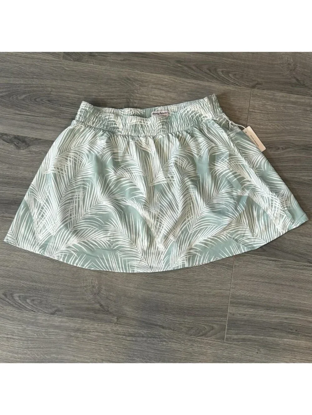 Tommy Bahama Skort Womens M Green Palm Print Everyday Active Lined Stretch Golf